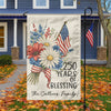 Custom Family Name 250 Years America, 1776-2026 USA 250th Garden Flag TH10 898311
