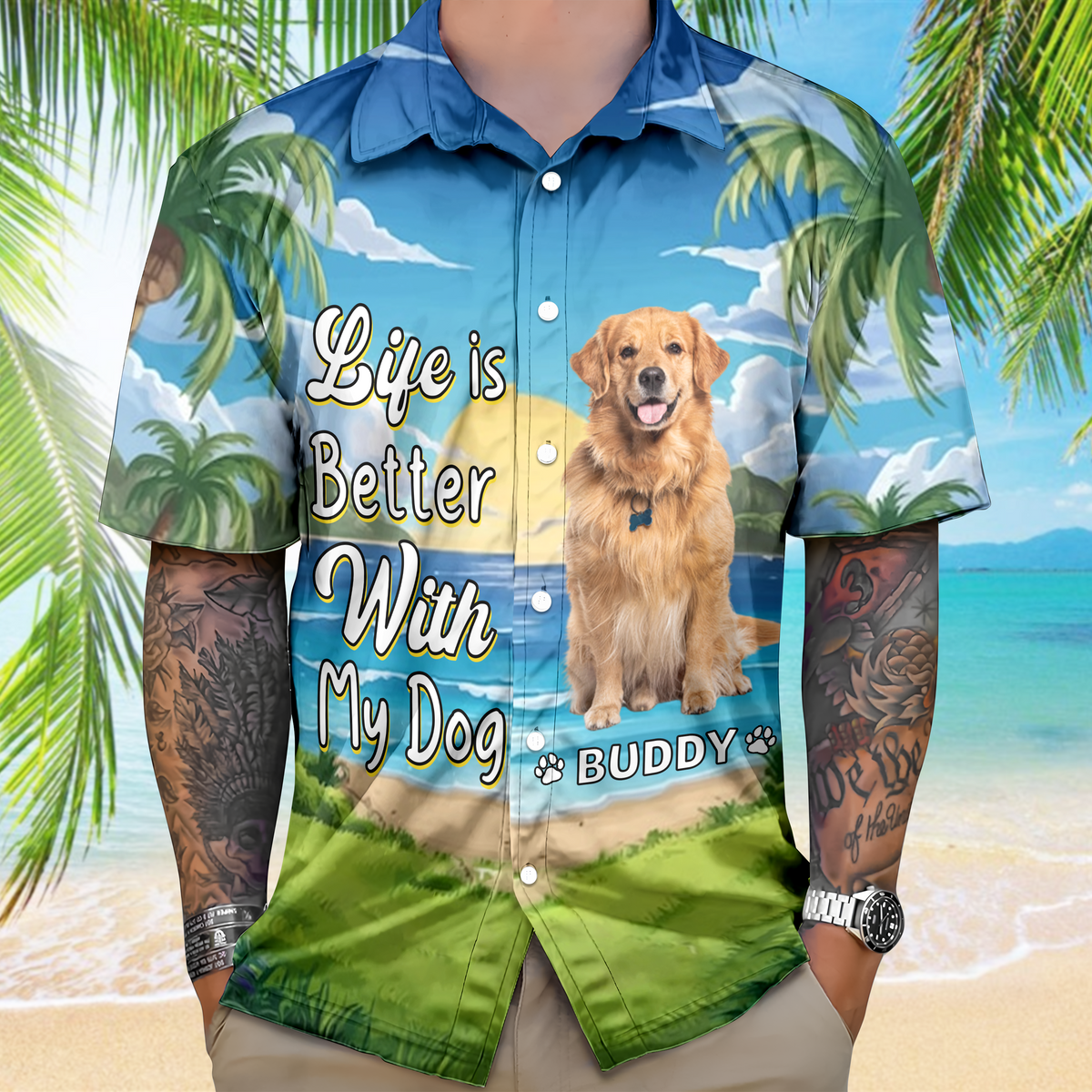Life Is Better With Dog - Personalized Custom Hawaiian Shirt CH07 895680