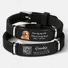 Personalized Pet Memorial Wristband Bracelet Pet Loss Keepsake, Pet Memorial Gift LM32 669631