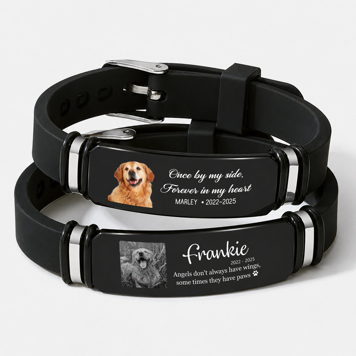 Personalized Pet Memorial Wristband Bracelet Pet Loss Keepsake, Pet Memorial Gift LM32 669631