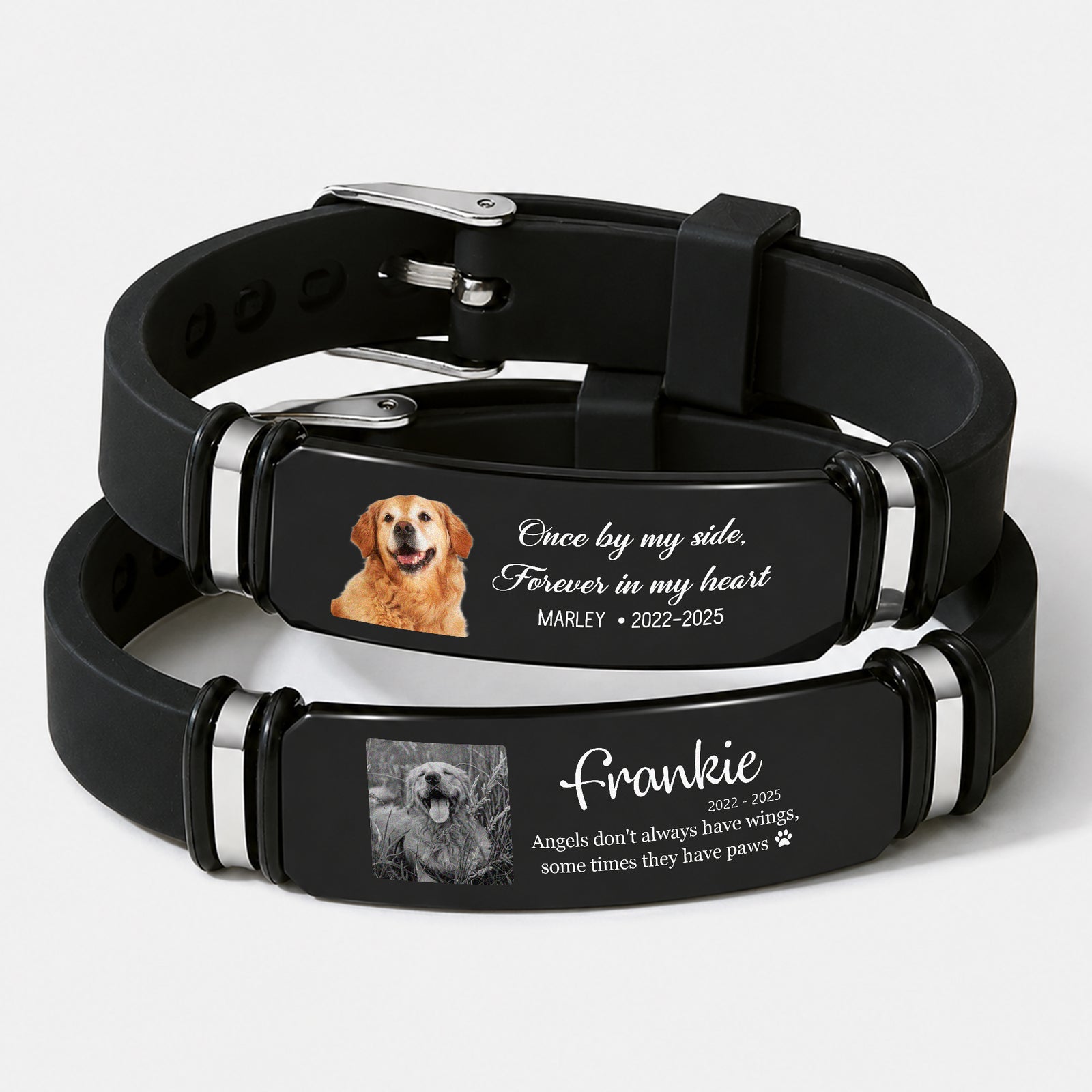 Personalized Pet Memorial Wristband Bracelet Pet Loss Keepsake, Pet Memorial Gift LM32 669631