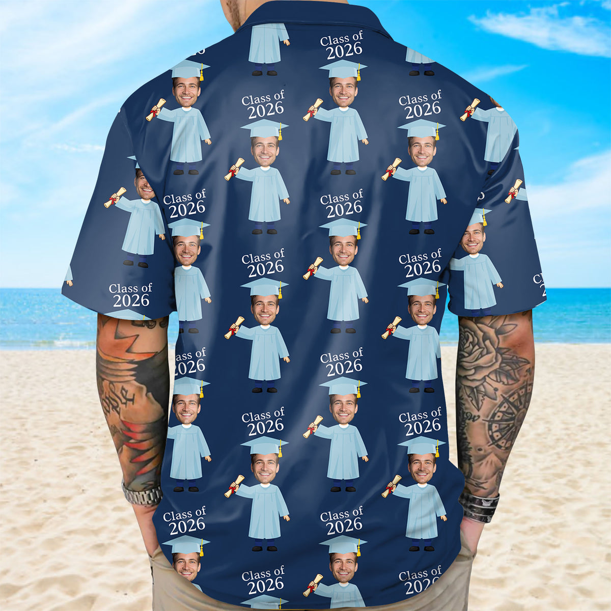 Custom Face Class of 2026 Graduation Hawaii Shirt HA75 920506