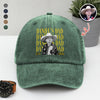 Personalized Vintage Photo Dad, Mom Washed Denim Baseball Cap TH10 170103