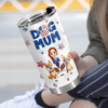 Personalized American Dog Mom Dog Mum And Dog 3D Inflated Effect Fat Tumbler HA75 920304