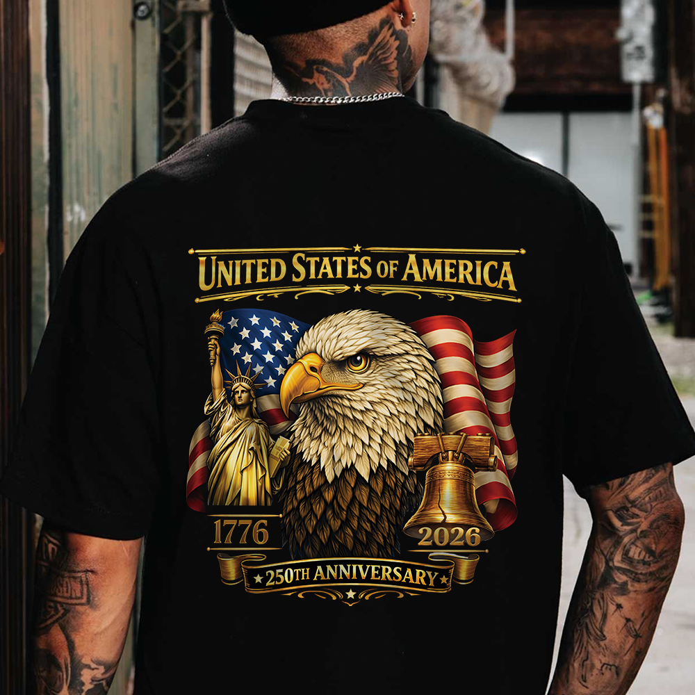 United State Of America 250th Anniversary Backside Shirt TH10 169233