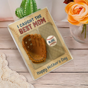 We Caught The Best Dad Grandpa Baseball & Glove Figures Style Acrylic Block Plaque Personalized Gift For Father's Day HO82 893764