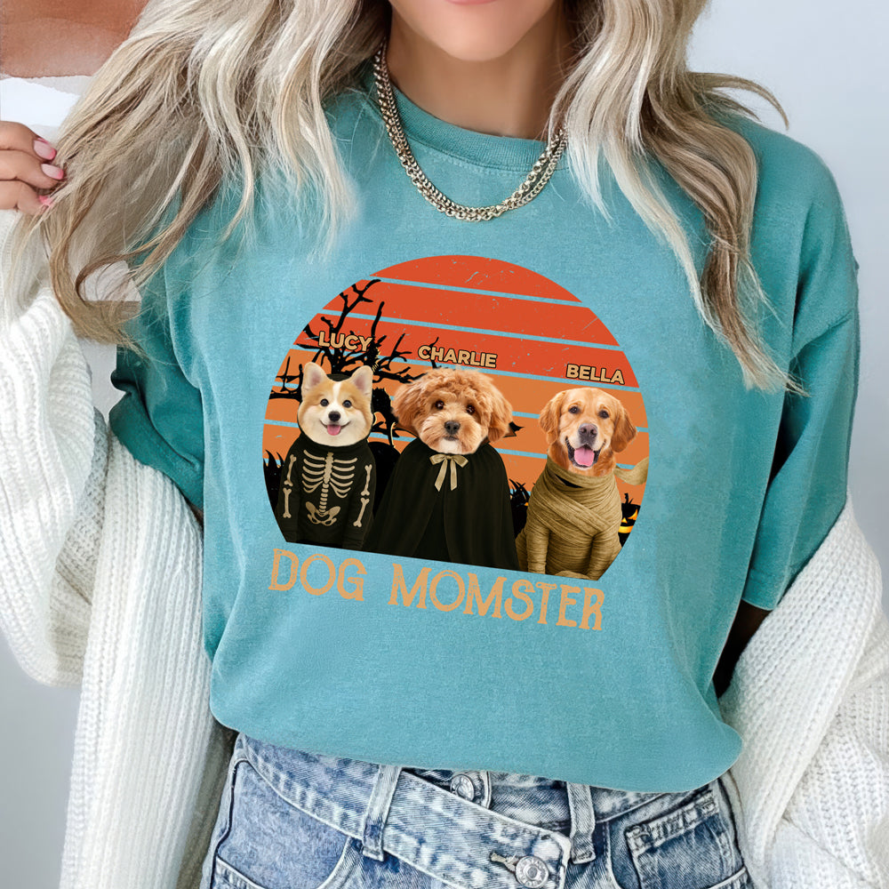 Custom Photo Dog Momster Comfort Shirt Halloween Gift For Dog Lovers TH10 896155