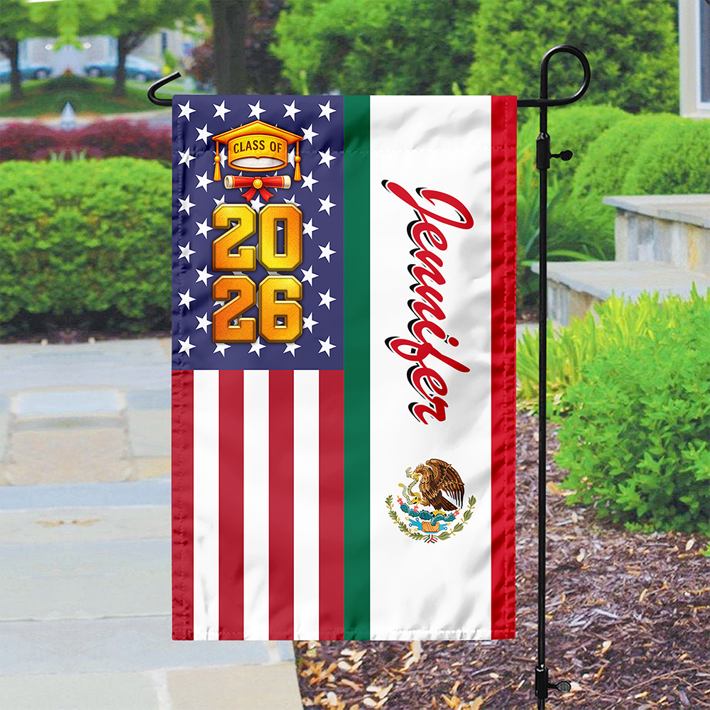 Personalized Country Flag For Graduation Garden Flag TH10 169147