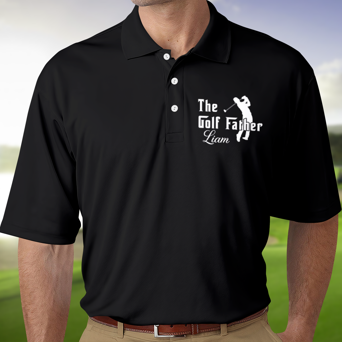 Custom Name The Golf Father Polo Shirt For Golfer TH10 898083