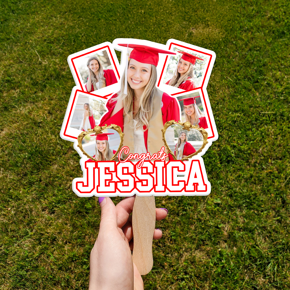 Custom Photo Extra Extra Graduation Class Of 2026 Keepsake Face Fan Gift LM32 897681