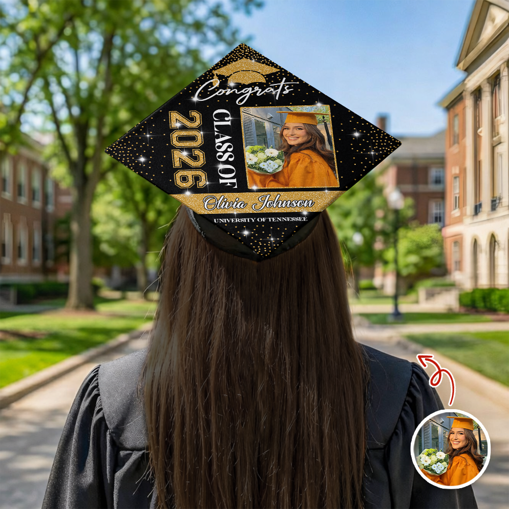 Custom Photo Class of 2026 Congratulations Graduation Cap Topper HO82 901728