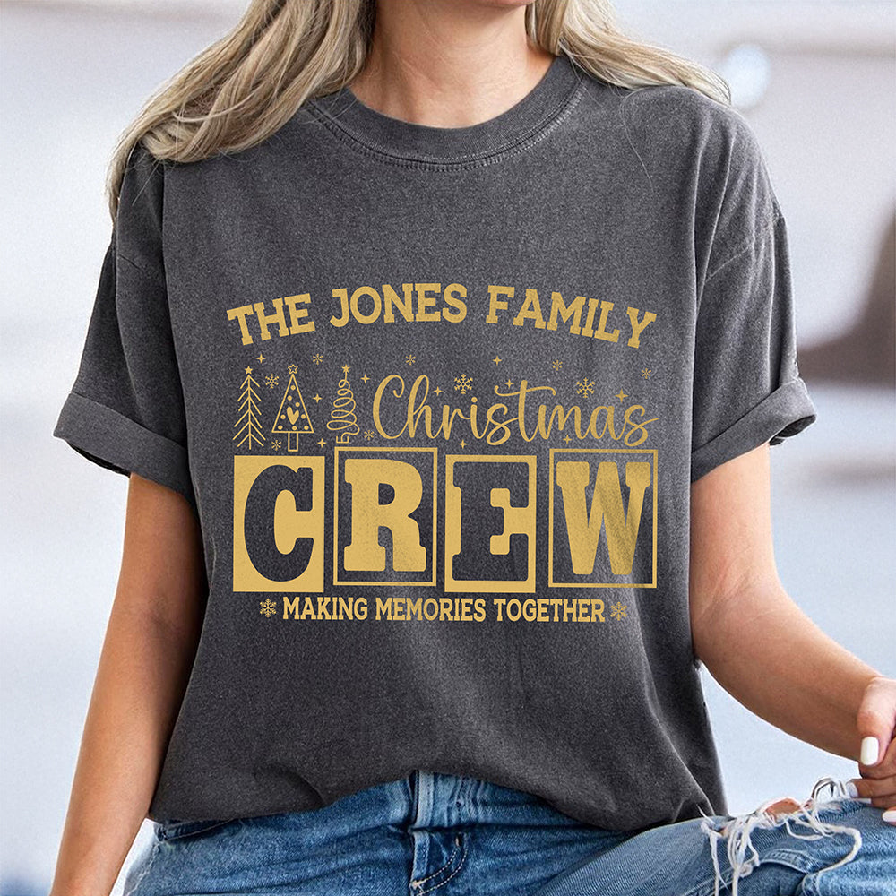 Personalized Christmas Crew Matching Family Comfort Shirt, Xmas Gift for Family HA75 922194