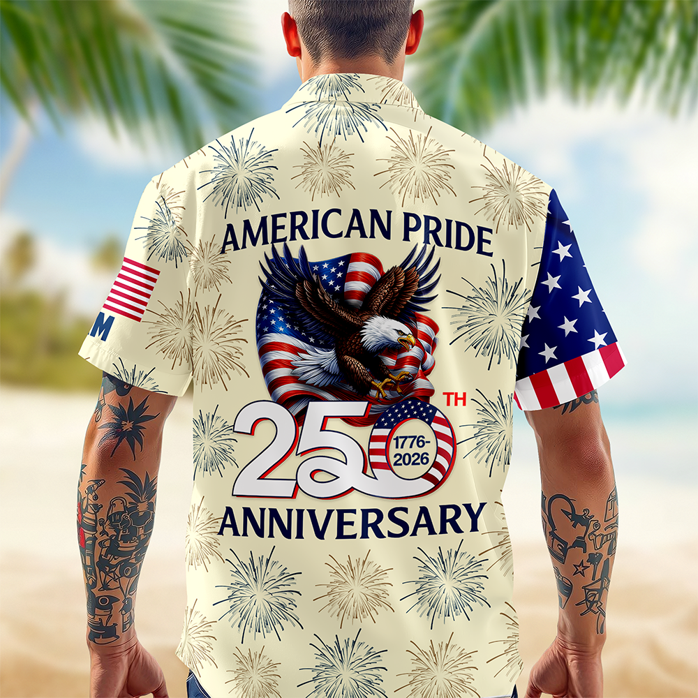 Personalized American Pride Patriotic 250th Anniversary Eagle Hawaiian Shirt CH07 911090