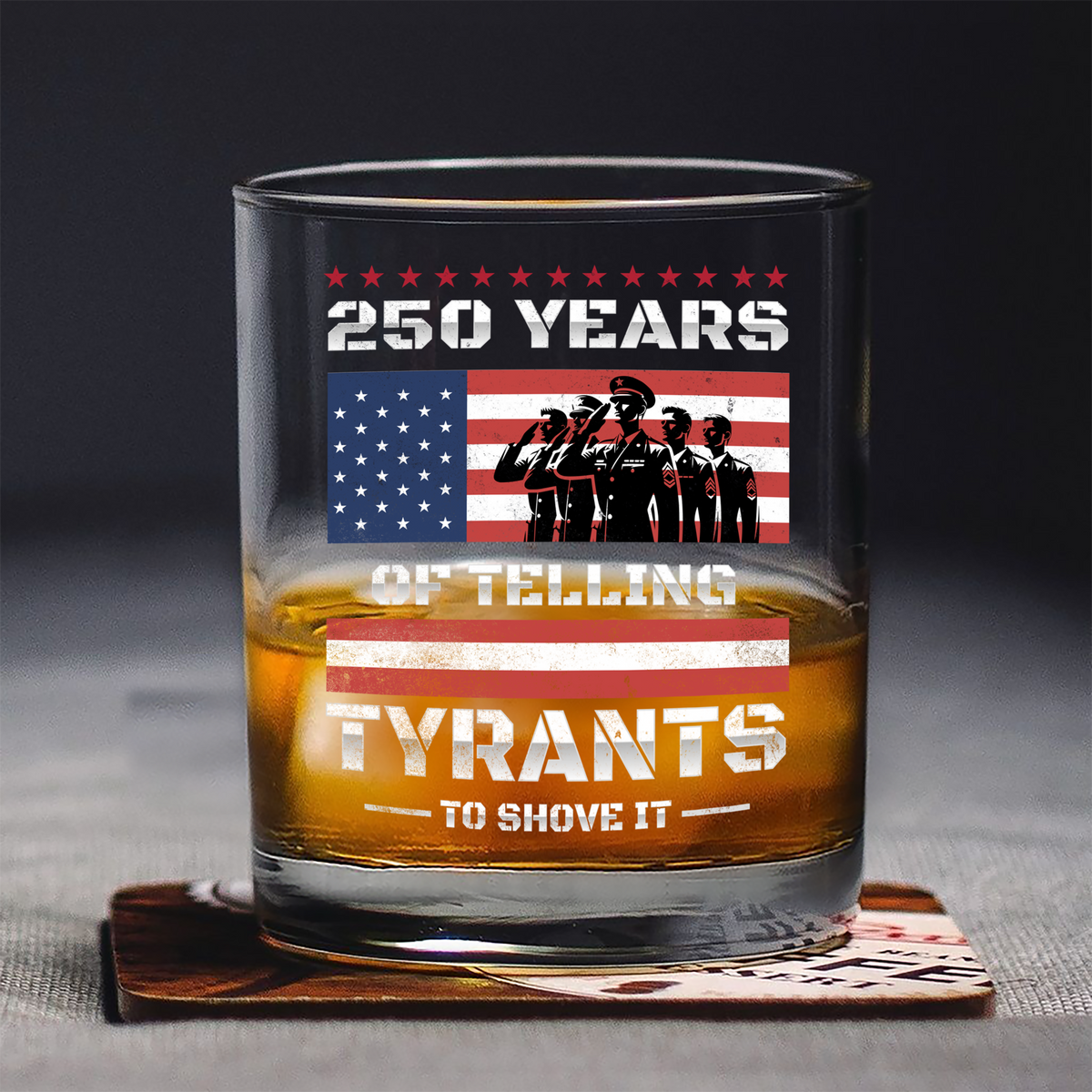 250 Years USA 250th Anniversary America Celebration Whiskey Glass CH07 896746