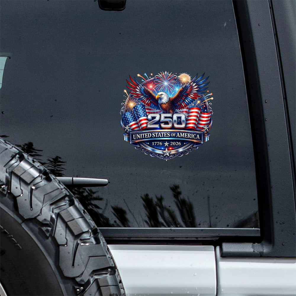 250 United State of America 1776 - 2026 Car Window Decal Sticker HO82 901380