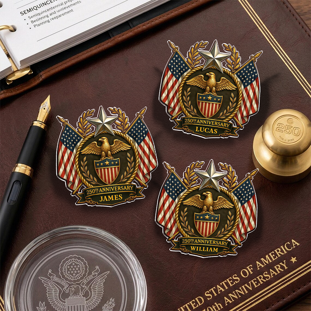 Personalized America 250th Anniversary Acrylic Pin HA75 920966