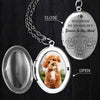 Custom Pet Photo You Left Paw Prints On My Heart Memorial Locket Necklace LM32 893323