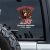 God Bless America 250 Years Of Freedom 1776 - 2026 Car Window Decal Sticker CH07 910534