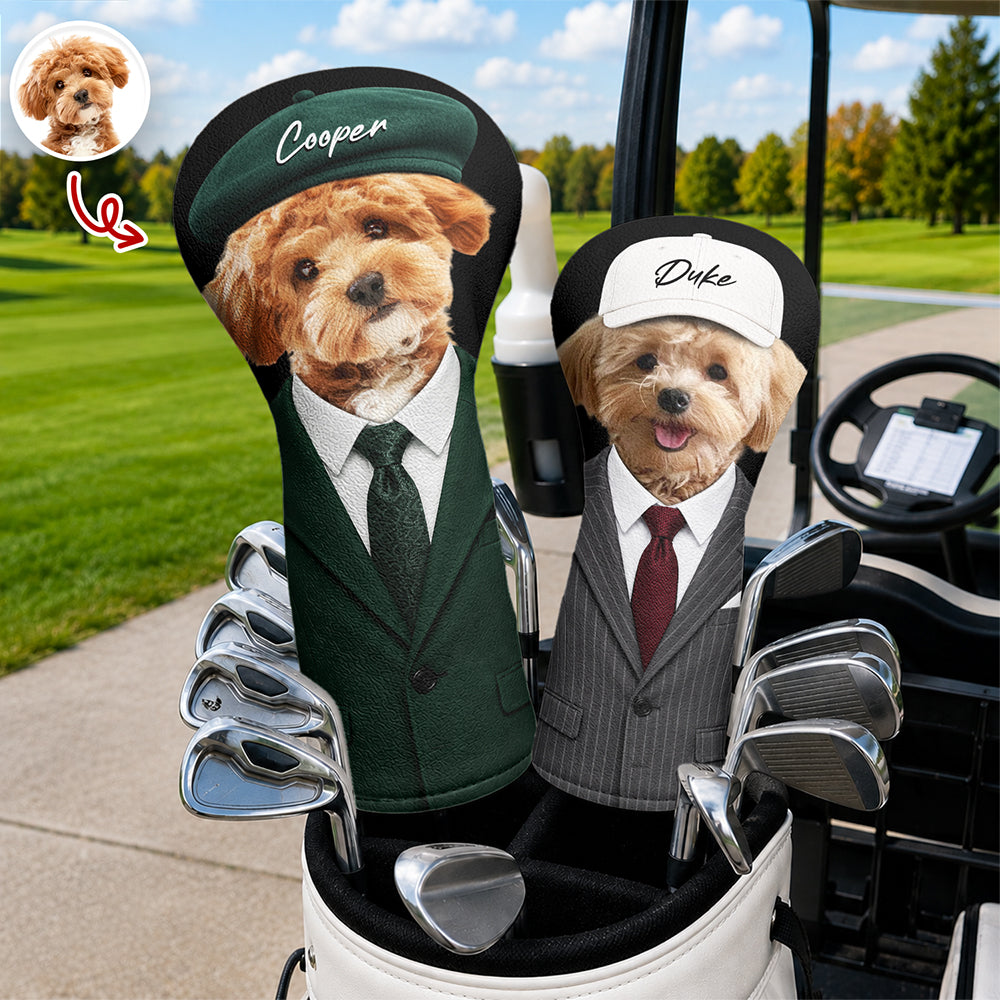 Custom Photo Dog in Suit Golf Head Cover Gift For Dog Lovers HA75 921312