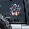 250 Years 1776 - 2026 Patriotic Eagle Car Window Decal Sticker HA75 920162