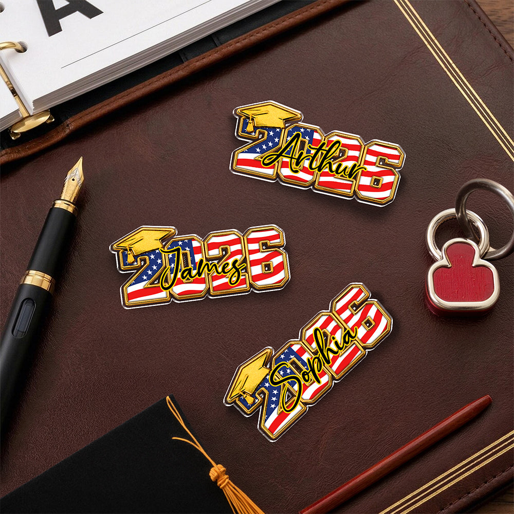 Personalized Name Class of 2026 Graduation Acrylic Pin HA75 921030