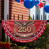 Custom Name 250th United States Of America 1776 - 2026 Anniversary Patriotic Non-Pleated Fan Flag CH07 911116