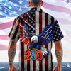 Personalized Name Eagle USA Retro Flag 250 Anniversary Hawaiian Shirt LM32 899697