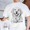 Custom Photo Pencil Sketch Forever In My Heart Memorial Shirt HA75 921780