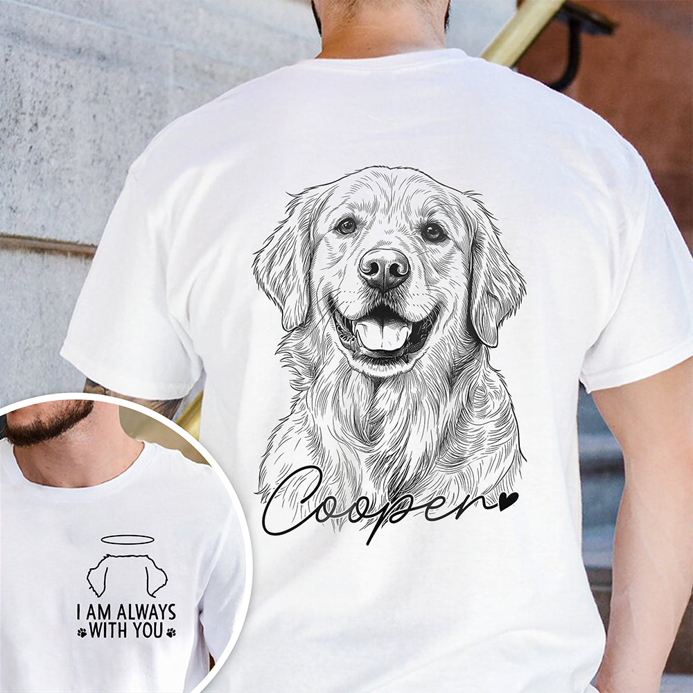 Custom Photo Pencil Sketch Forever In My Heart Memorial Shirt HA75 921780