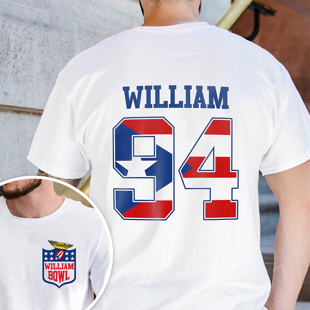 Custom Name LX Bunny Bright Front And Back Shirt Gift For Football Lovers HO82 901046