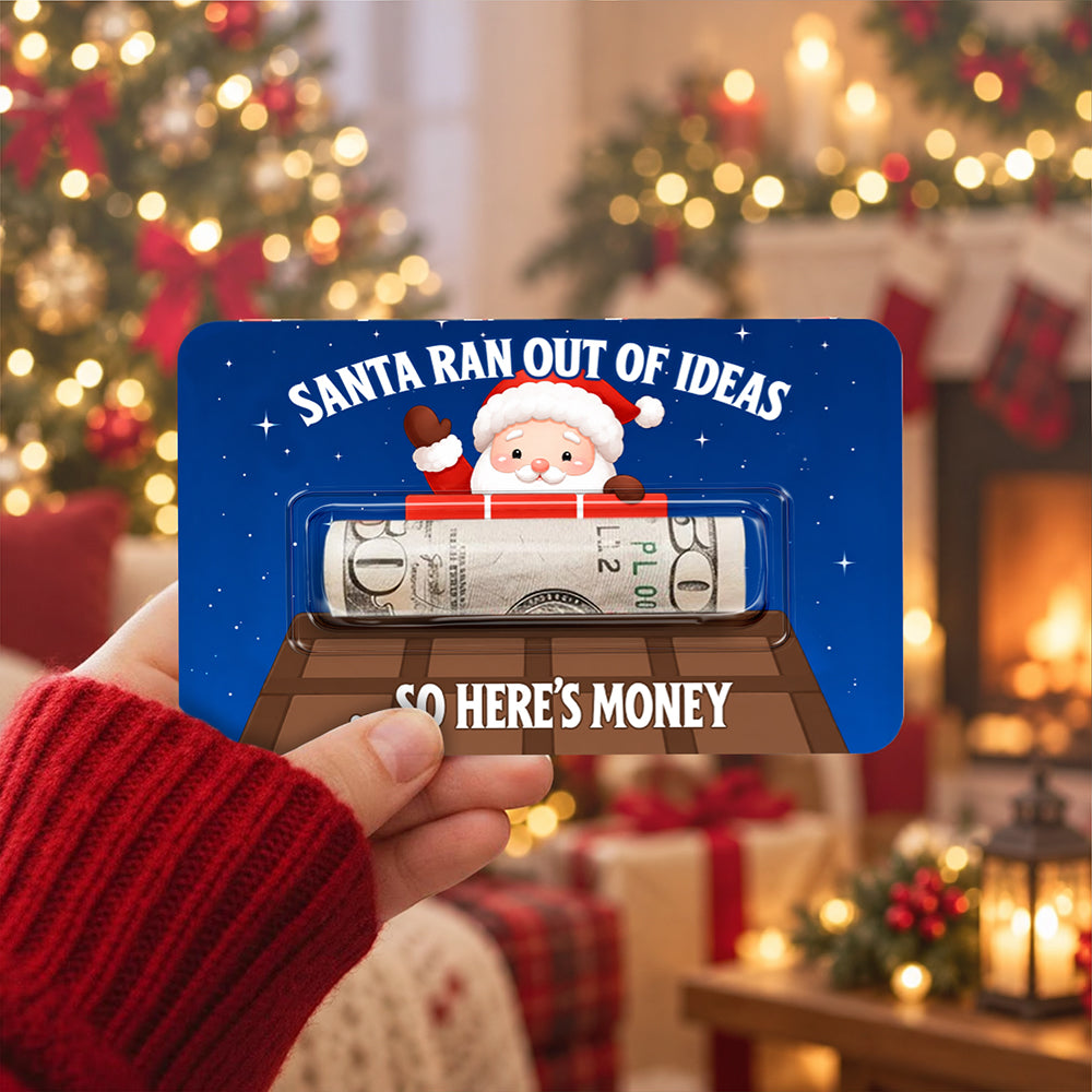Personalized Funny Christmas Money Holder Card Gift for Kids and Adults CH07 180724