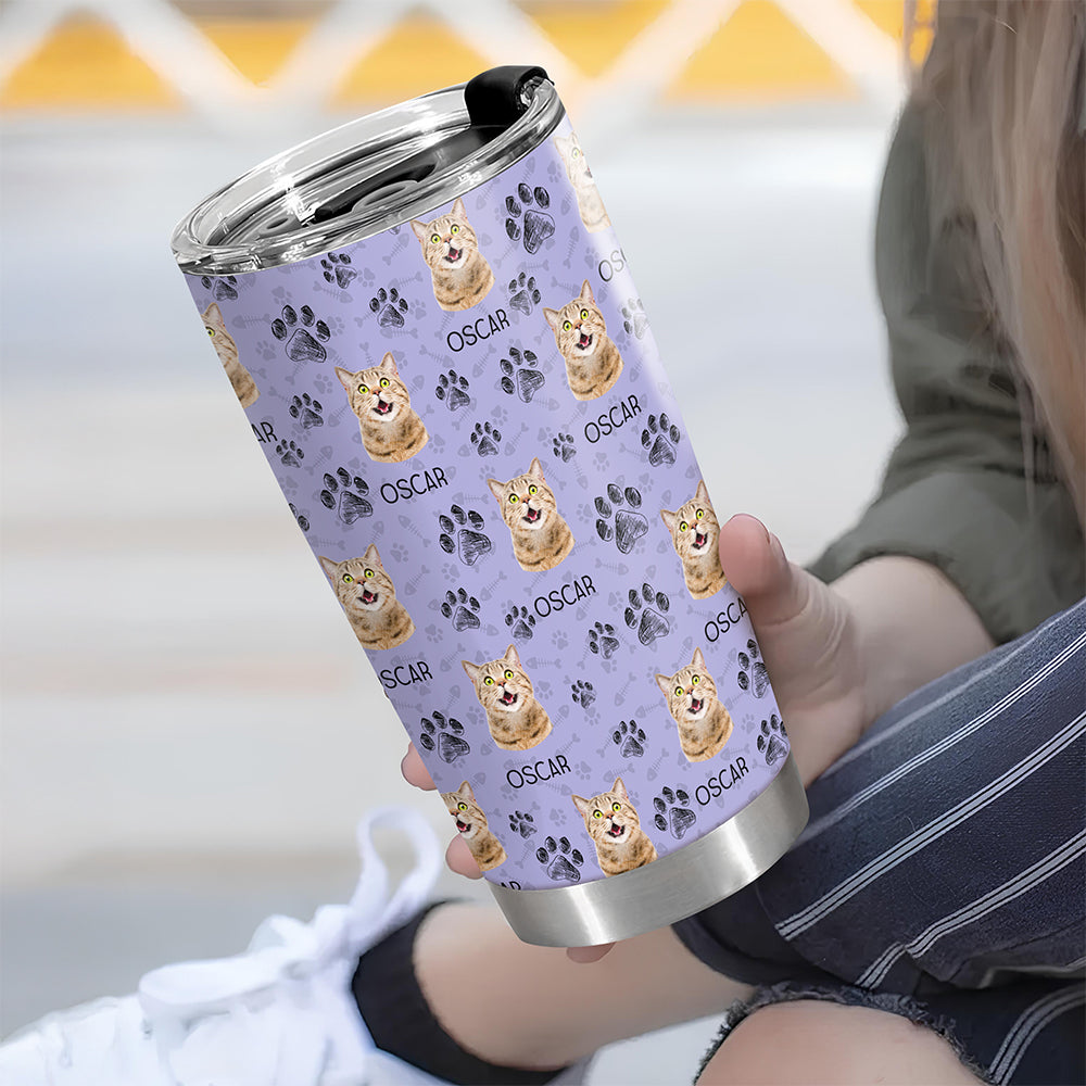 Custom Pet Photo Fat Tumbler Gift For Pet Owners CH07 910334