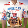 Personalized America Cat Dad, Dog Dad Polo Shirt LM32 899117