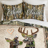 Custom Photo Hunter Couple Quilt Bedding Set Gift For Couple, Husband, Wife TH10 896725