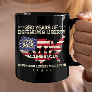 250 Years Of Defending Liberty Black Mug TH10 894683