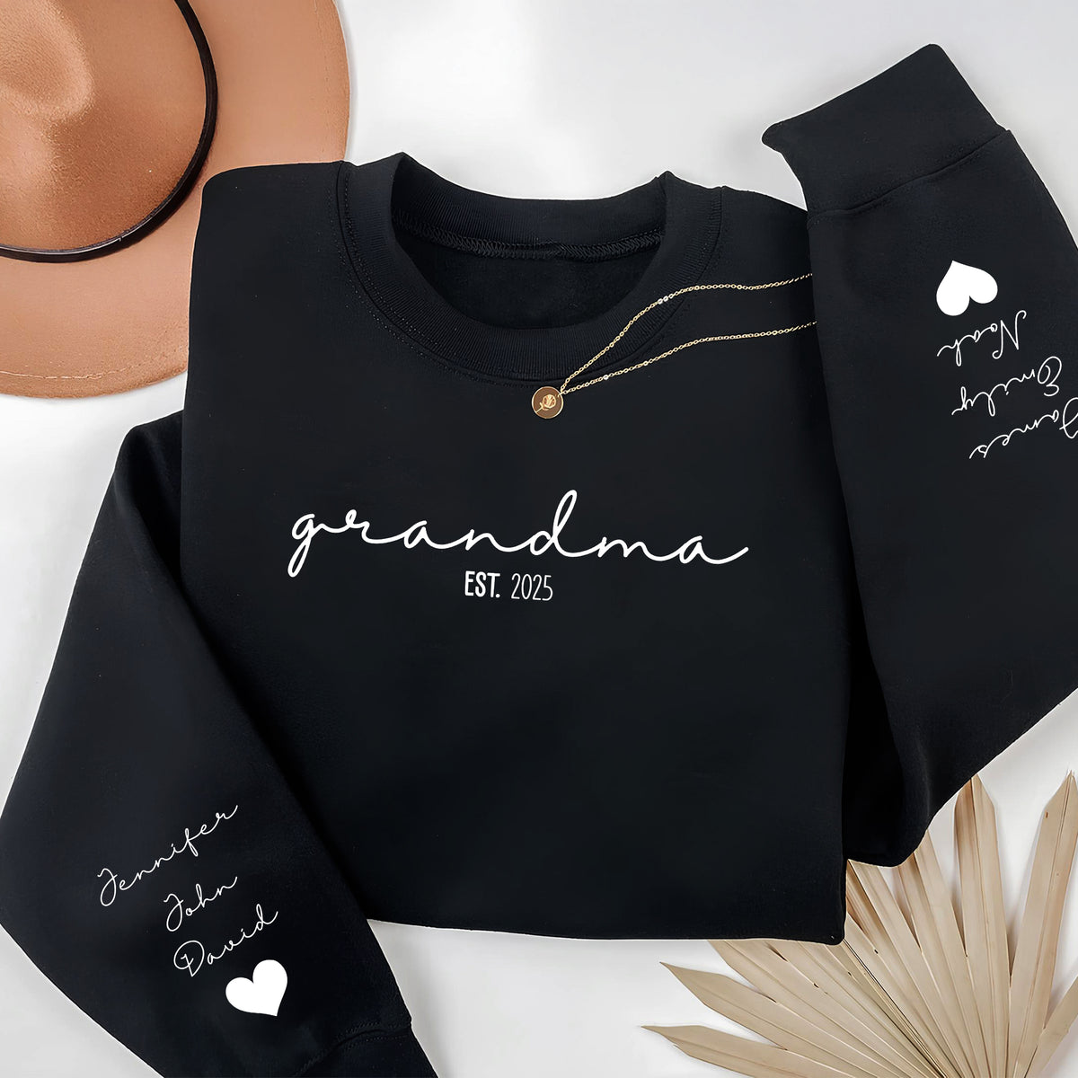 Custom Kid Name Mama Grandma Since Sleeve Printed Sweatshirt TH10 169477