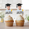 Custom Graduation Photo Look Who's Graduated Cupcake Topper HO82 901386