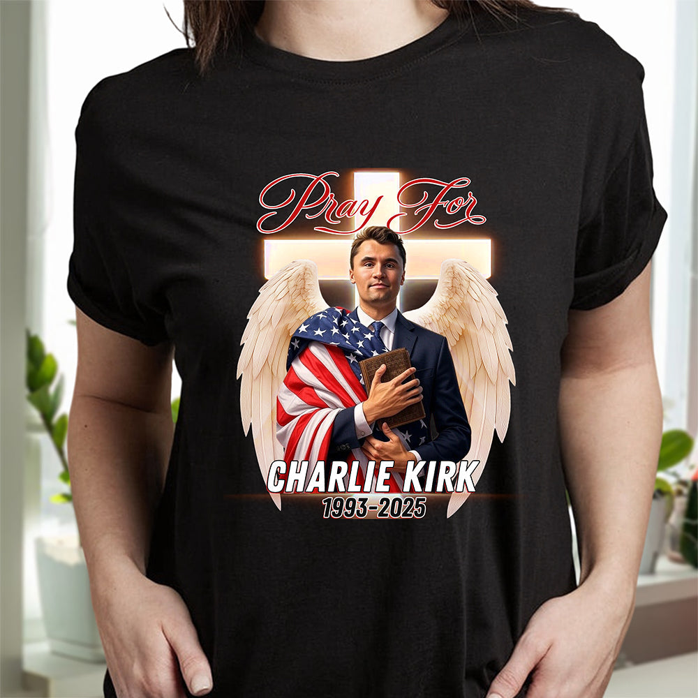 Pray For Charlie Kirk A True Hero Dark Shirt HO82 65774