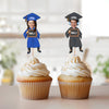 Custom Funny Face Finished Graduate Physical Cupcake Toppers – Class of 2026 Party Decor HO82 901338