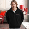 Anniversary Custom Roman Numeral Anniversary Gift for Him, Couples Gift, Valentines Gift Embroidered Quarter Zip Sweater TH10 898261