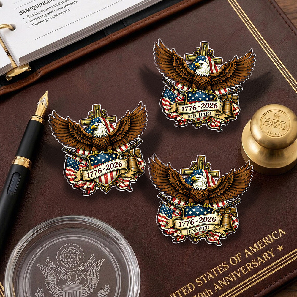 Personalized 250th Anniversary 1776-2026 Acrylic Pin CH07 911054
