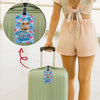 Custom Photo Dog Cat Tropical Pattern Luggage Tag HA75 892720