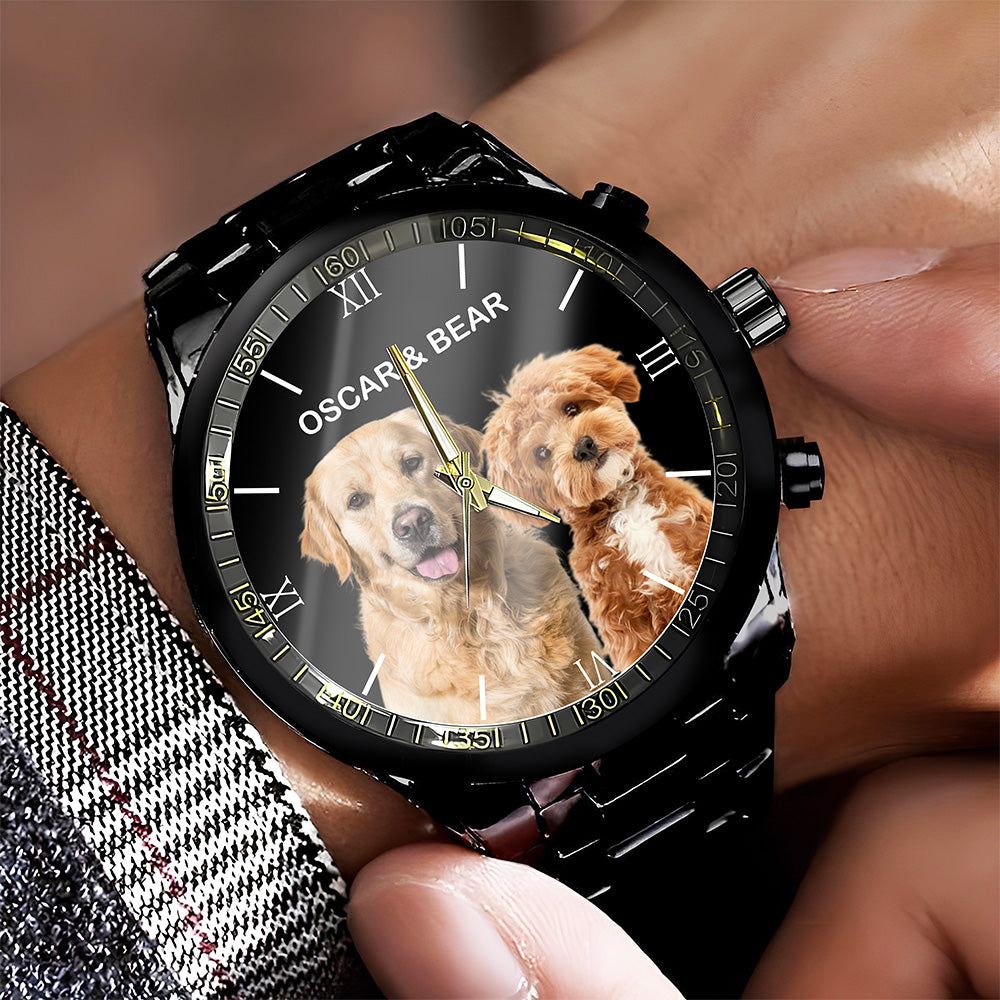 Custom Pet Photo Men's Watch Gift For Dog Cat Lovers HO82 894146