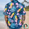 Custom Funny Face Birthday Aloha Hawaiian Shirt - Personalized Shirt Gift for Beach Party Outfit HA75 921118