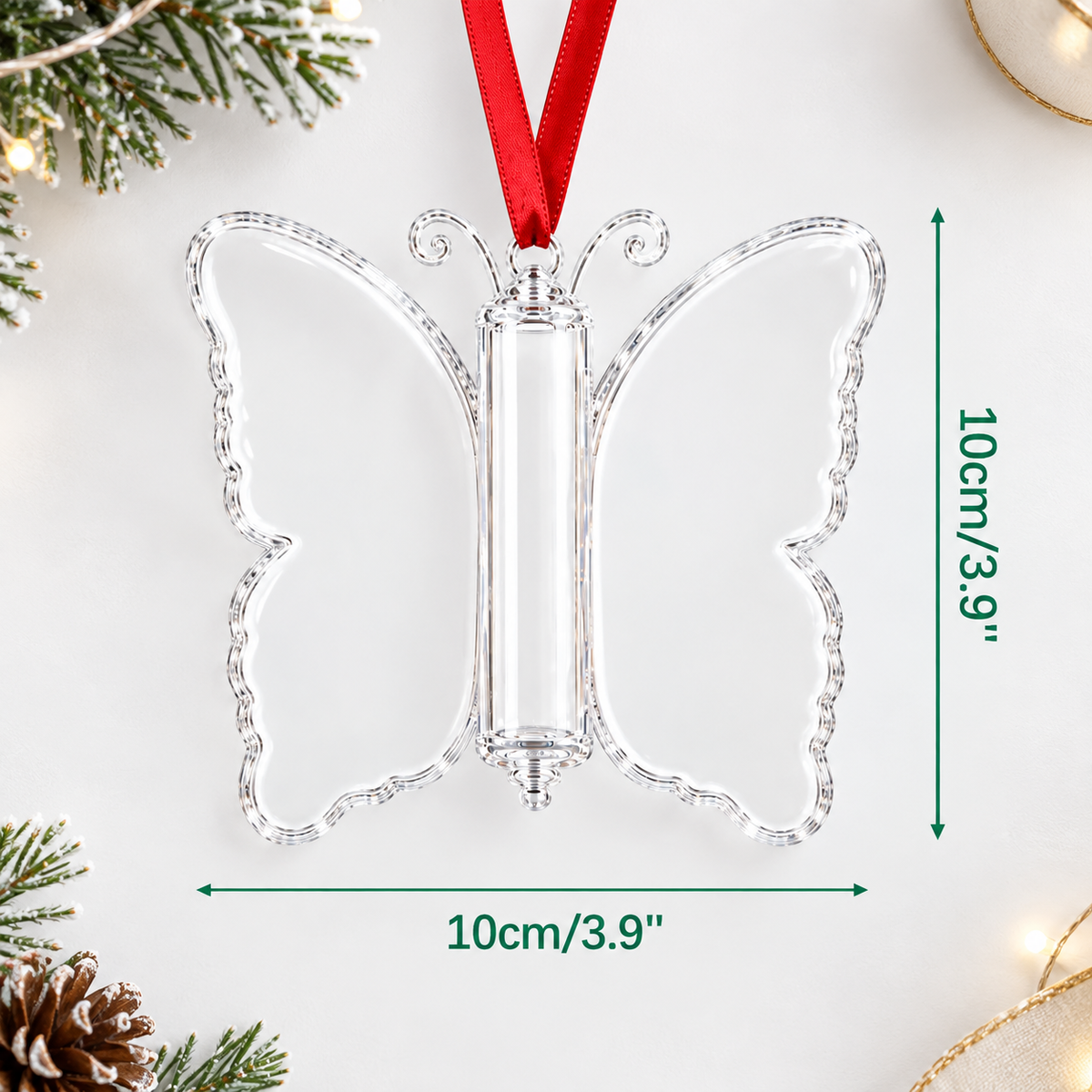 Funny Santa Brought A Little Christmas Cast Butterfly Money Holder Ornament, Holiday Decor Gift LM32 670335