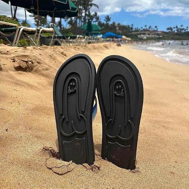 Funny Hidden Shaped Flip Flop - Gift For Men, Dad, Grandpa, Brothers, Yourself HO82 903562