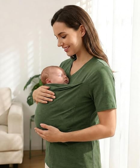Hands-Free Baby Carrier Shirt For Mom And Dad TH10 171227