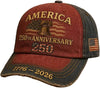 Bald 250th Anniversary 1776 2026 USA Embroidered Cap LM32 669027