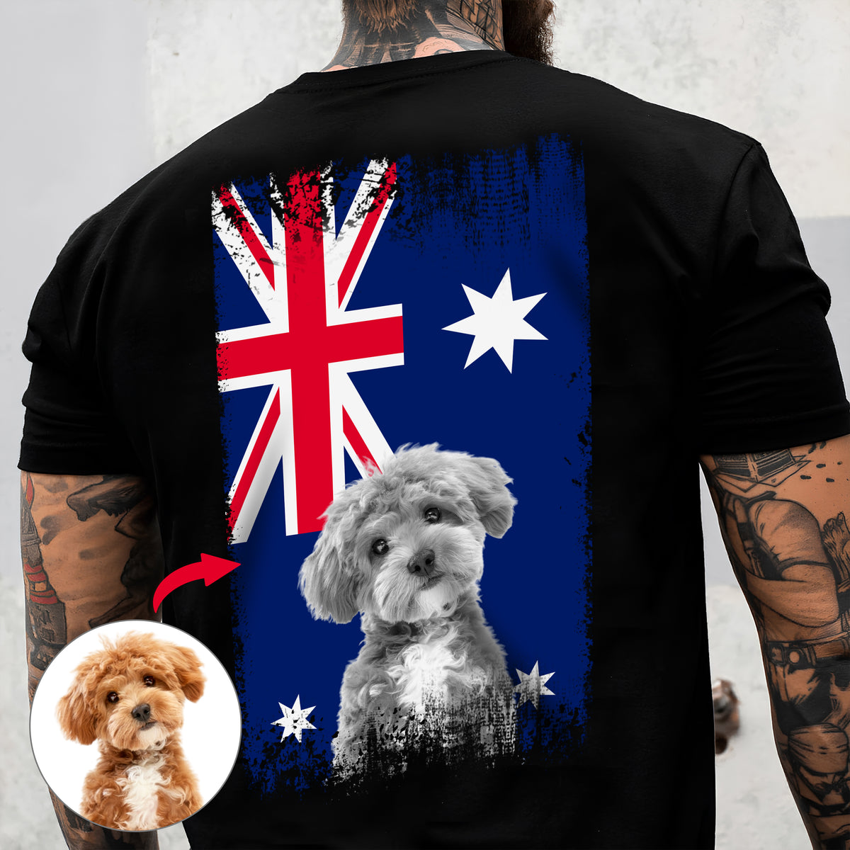 Custom Photo Australia Flag For Dog Lover Shirt TH10 894179