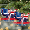 God Family Country Charlie Kirk Acrylic Ornament TH10 896369
